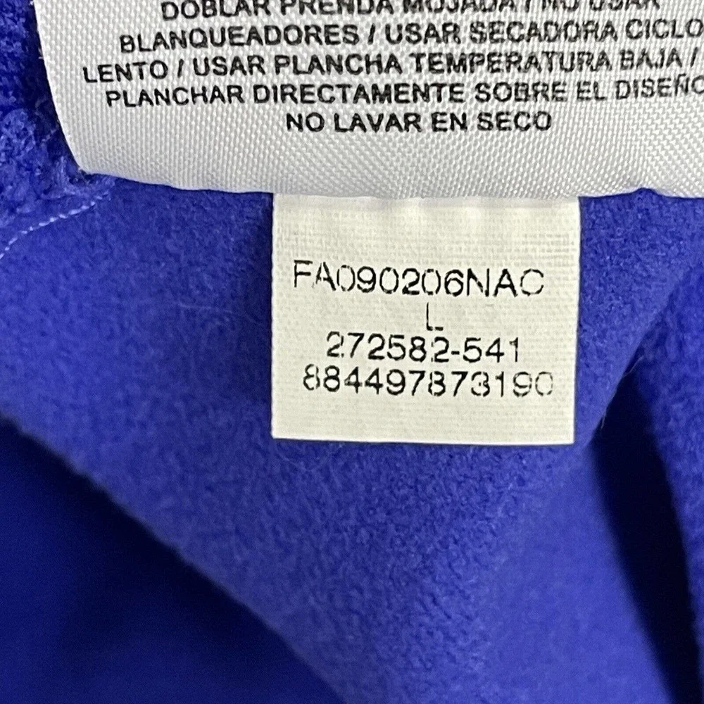 Nike Fit Womens L Hoodie Sweatshirt Blue 1/4 Zip Stretch‎